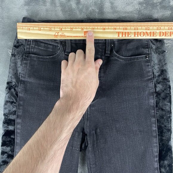 Good American Good Legs Jeans Womens 4/27 Black Skinny Ankle Stretch - Picture 6 of 10